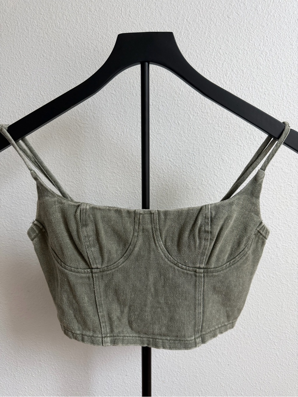 Cherry Mellow Denim Crop Top